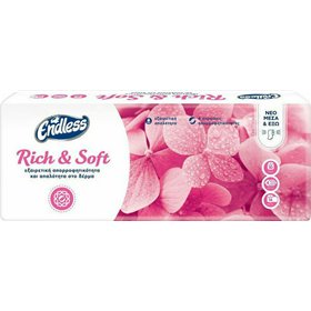 Endless Χαρτί Υγείας Rich & Soft 10 Ρολά 105gr 4 φύλλα 9 Συσκευασίες Endless Χαρτί Υγείας Rich & Soft 10 Ρολά 105gr 4 φύλλα 9 Συσκευασίες
