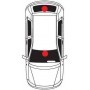 Lampa Κεραία Αυτοκινήτου Εσωτερική Αυτοκόλλητη για Ραδιόφωνο με ΕνισχυτήΚωδικός: 40282 