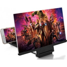 Clever 3D Μεγεθυντής Οθόνης Κινητού σε Μαύρο χρώμα