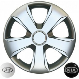 Croatia Cover Σετ Τάσια Αυτοκινήτου Hyundai i30/Kia Ceed 4τμχ 15" ΑσημίΚωδικός: CC.331/HY1501