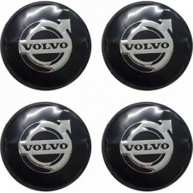 Americat Τάπες Κέντρου Ζάντας Volvo με Εσωτερική Διάμετρο 56mm Μαύρο/Χρώμιο 4τμχ Americat Τάπες Κέντρου Ζάντας Volvo με Εσωτερική Διάμετρο 56mm Μαύρο/Χρώμιο 4τμχ
