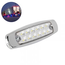 GloboStar Πλευρικά Φώτα Όγκου Φορτηγών LED 14 SMD 24V - Λευκό 1τμχ 115403 GloboStar Πλευρικά Φώτα Όγκου Φορτηγών LED 14 SMD 24V - Λευκό 1τμχ 115403