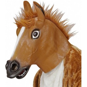 Μάσκα Λάτεξ Άλογο Καφέ Μάσκα Λάτεξ Άλογο Καφέ