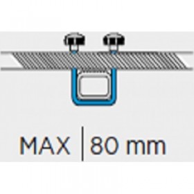 Menabo Fitting System Σύστημα Δέσης Marathon Μπαγκαζιερών Οροφής σε Μπάρες 800mmΚωδικός: 6500/MB  Menabo Fitting System Σύστημα Δέσης Marathon Μπαγκαζιερών Οροφής σε Μπάρες 800mmΚωδικός: 6500/MB