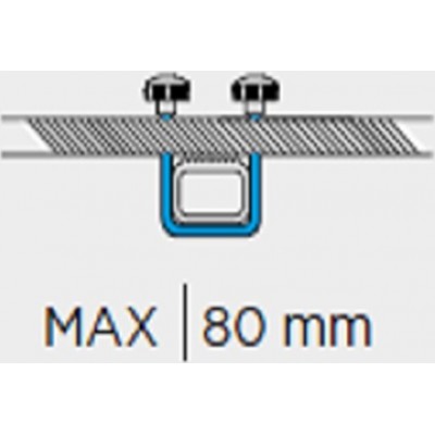 Menabo Fitting System Σύστημα Δέσης Marathon Μπαγκαζιερών Οροφής σε Μπάρες 800mmΚωδικός: 6500/MB 