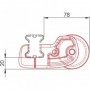 Nordrive Roller για Μπάρες Μαύρες K-0 L64cm 1τμχΚωδικός: ΧΕL.N11000 