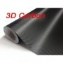 Αυτοκόλλητη Ταινία Αυτοκινήτου Carbon 3D 60 x 100cm σε Μαύρο Χρώμα