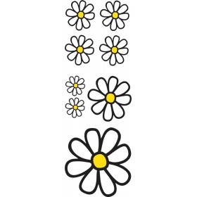 Simoni Racing Αυτοκόλλητα Αυτοκινήτου Μαργαρίτες 8τμχΚωδικός: SRSRS8 