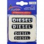 Race Axion Αυτοκόλλητα Αυτοκινήτου Χρωμίου Diesel 7.7 x 1.8cm 4τμχΚωδικός: ΑΥΤ.DIESEL-RXCCA 