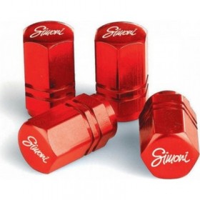 Simoni Racing Καπάκια Βαλβίδων Exagonal Κόκκινο 4τμχΚωδικός: SRCAPS2/R  Simoni Racing Καπάκια Βαλβίδων Exagonal Κόκκινο 4τμχΚωδικός: SRCAPS2/R