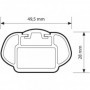 Nordrive Μπαγκαζιέρα Αυτοκινήτου Kit Box Λευκό 430ltΚωδικός: MP.SK.007A/ND 