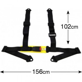 Racesport Ζώνη Ασφαλείας 4 Σημείων ΜαύροΚωδικός: 10215.1  Racesport Ζώνη Ασφαλείας 4 Σημείων ΜαύροΚωδικός: 10215.1