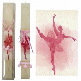 Πασχαλινή Λαμπάδα Μπαλαρίνα 29x3.6x1.6cm