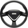 Simoni Racing Τιμόνι Αυτοκινήτου Δερμάτινο Τριάκτινο με Διάμετρο 32cm Ασημί/ΜαύροΚωδικός: SRMONT33/P&gtSRLRV/13N 