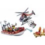 Παιχνιδολαμπάδα City Life Πυροσβεστικό Σκάφος και Ελικόπτερο 70335 για 4+ Ετών Playmobil