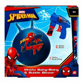 Παιχνιδολαμπάδα Spiderman Boing-Boing and Bubble Gun για 3+ Ετών As Company Παιχνιδολαμπάδα Spiderman Boing-Boing and Bubble Gun για 3+ Ετών As Company