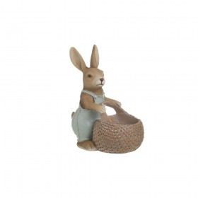 Inart Διακοσμητικός Λαγός με Καλάθι 10cmx19cmx15cm Inart Διακοσμητικός Λαγός με Καλάθι 10cmx19cmx15cm
