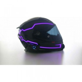 Αδιάβροχες Διακοσμητικές Led Ταινίες για Κράνος Μωβ T02112335-3