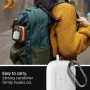 Spigen Silicone Fit with Carabiner Pro Θήκη Σιλικόνης με Γάντζο σε Λευκό χρώμα για Apple AirPods Pro