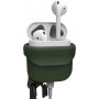 Catalyst Waterproof Θήκη Σιλικόνης με Γάντζο Army Green για Apple AirPods