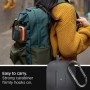 Spigen Silicone Fit with Carabiner Pro Θήκη Σιλικόνης με Γάντζο Charcoal Grey για Apple AirPods Pro