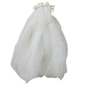 Μεταλλική Στέκα Bride to Be με Πέπλο HN-819