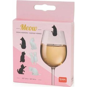 Legami Milano Διακριτικό Ποτηριών Γατάκια DRMA0002 6τμχ Legami Milano Διακριτικό Ποτηριών Γατάκια DRMA0002 6τμχ