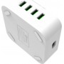 Ldnio Βάση Φόρτισης με 8 Θύρες USB-A 50W Quick Charge 3.0 σε Λευκό χρώμα (A8101)