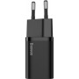 Baseus Φορτιστής με Θύρα USB-C και Καλώδιο Lightning 20W Power Delivery Μαύρος (Super Si)