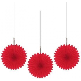 Lion Balloons Διακοσμητικές Βεντάλιες Χάρτινες Κόκκινες 5τμχ Lion Balloons Διακοσμητικές Βεντάλιες Χάρτινες Κόκκινες 5τμχ