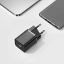 Baseus Φορτιστής με Θύρα USB-C και Καλώδιο USB-C 25W Μαύρος (Super Si)