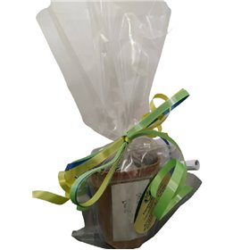 Μικροδωράκι Βιοδιασπώμενο Γλαστράκι 9x7cm,έτοιμο για σπορά με φυτόχωμα και σπόρο Βασιλικό-10 τεμ