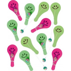 Amscan Paddleballs - Pack of 12 Multicoloured (INT390578)