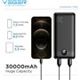 Veger VP3008PD Power Bank 30000mAh 20W με 3 Θύρες USB-A και Θύρα USB-C Μαύρο