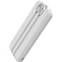 Powertech PT-866 Power Bank 10000mAh με Θύρα USB-A και Θύρα USB-C Λευκό