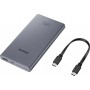 Samsung Power Bank 10000mAh 25W με Θύρα USB-A και Θύρα USB-C Quick Charge 2.0 Γκρι