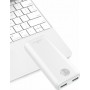 Powertech PT-802 Power Bank 10000mAh με 2 Θύρες USB-A Λευκό