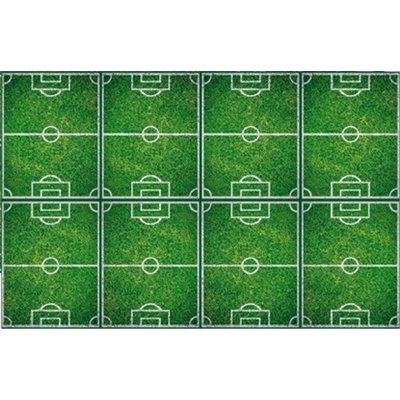 Procos Τραπεζομάντηλο Party Πλαστικό Football Green Πράσινο 180x120cm 86871