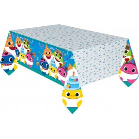 Amscan Τραπεζομάντηλο Party Πλαστικό Baby Shark Πολύχρωμο 180x120cm 9909042