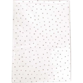 Jabadabado Τραπεζομάντηλο Party Πλαστικό Confetti Λευκό 180x130cm JB-Z17138