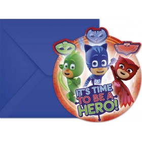 Procos Προσκλήσεις Pj Masks Entertainment One 6 τμχ 088635 Procos Προσκλήσεις Pj Masks Entertainment One 6 τμχ 088635