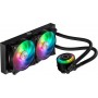 CoolerMaster MasterLiquid ML240R RGB Υδρόψυξη Επεξεργαστή Διπλού Ανεμιστήρα 120mm για Socket AM4/1200/115x