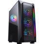 Cougar MX410 Mesh-G RGB Gaming Midi Tower Κουτί Υπολογιστή με Πλαϊνό Παράθυρο Μαύρο