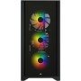 Corsair iCUE 4000X RGB Gaming Midi Tower Κουτί Υπολογιστή με Πλαϊνό Παράθυρο Μαύρο