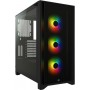 Corsair iCUE 4000X RGB Gaming Midi Tower Κουτί Υπολογιστή με Πλαϊνό Παράθυρο Μαύρο