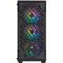 Corsair iCUE 220T RGB Gaming Midi Tower Κουτί Υπολογιστή με Πλαϊνό Παράθυρο Μαύρο