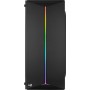 Aerocool Split Gaming Midi Tower Κουτί Υπολογιστή με Πλαϊνό Παράθυρο και RGB Φωτισμό Μαύρο