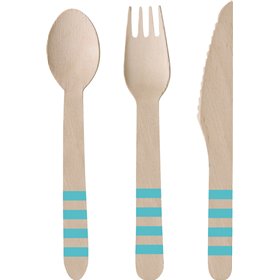 Amscan Μαχαιροπίρουνα για Πάρτι Πράσινα 24τμχ 9903311