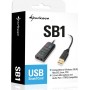 Sharkoon SB1 Εξωτερική USB Κάρτα Ήχου 2.0