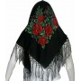 Παραδοσιακή μαντήλα με κρόσσια 105x105cm MARK791 Αξεσουάρ Παραδοσιακής Στολής BLACK